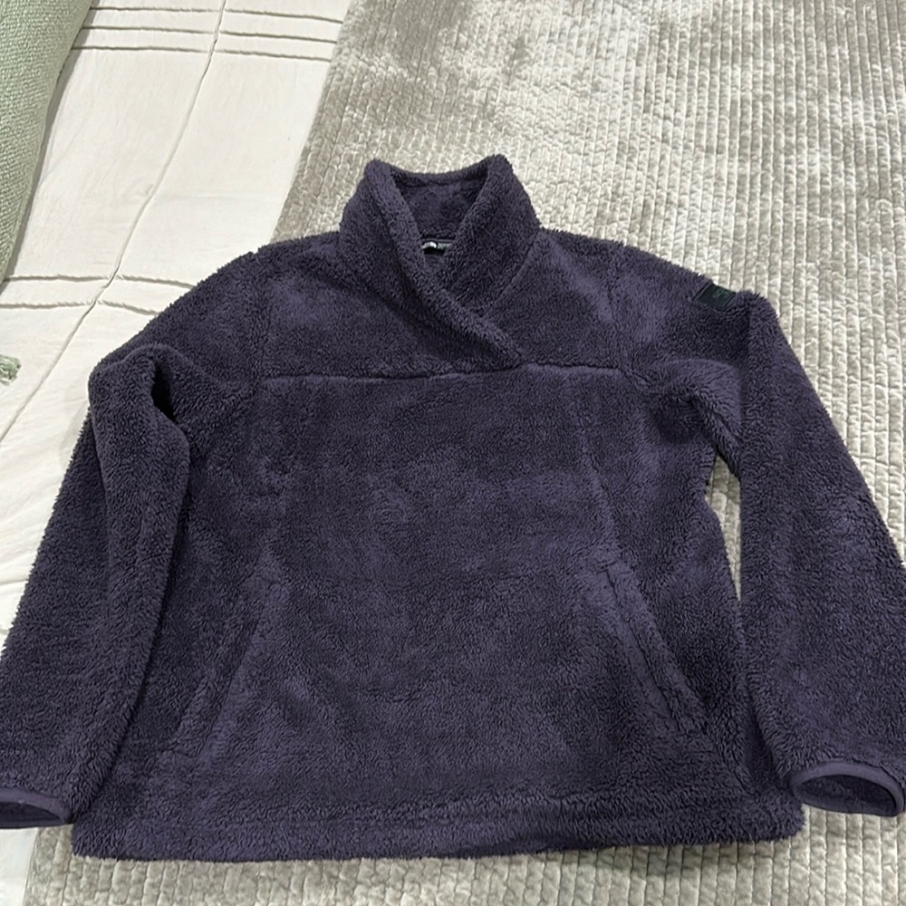 The North Face collard Sherpa Sweatshirt